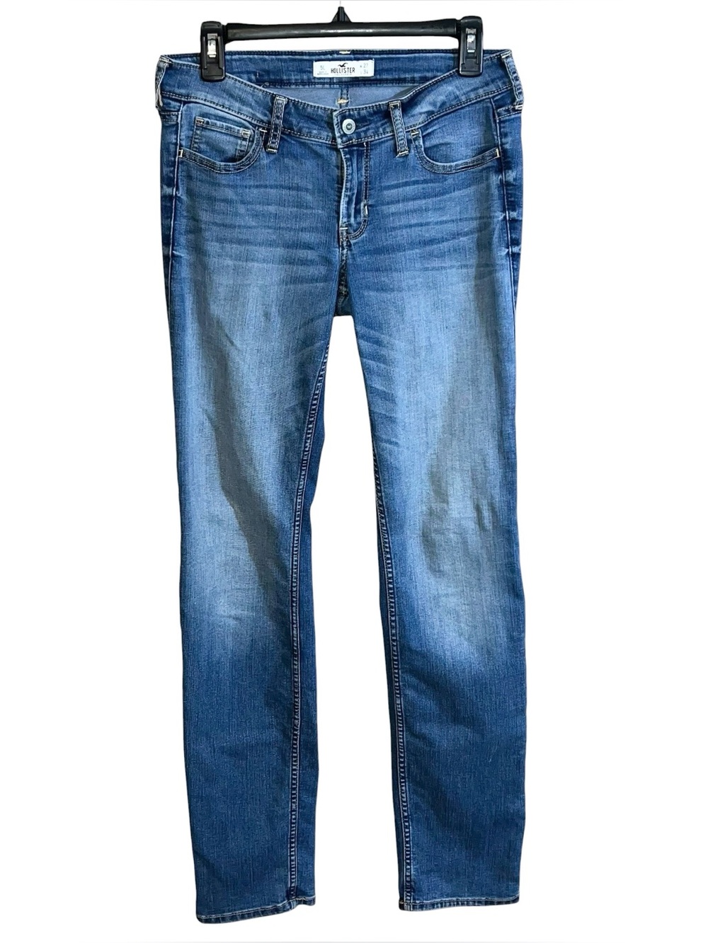 Hollister Straight Jeans Women’s 5 Long Blue 30x33